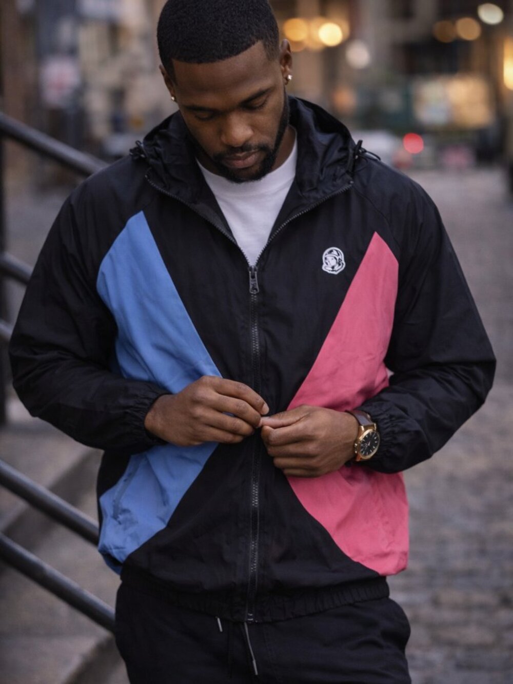 Billionaire Boys Club Colorblock Windbreaker Jacket Mesh Lined